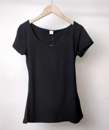 Toteme New Low Round Neck T-Shirt Women U-Round Neck Slim Fit Pultoatile Conguting Thort Sere Serp