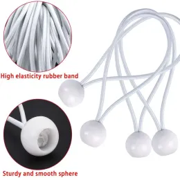 10 pezzi Accessori per zaino per esterni Accessori elastici ties bottiglia fissa a sfera bungee bungee corda elastico Tenda fissaggio