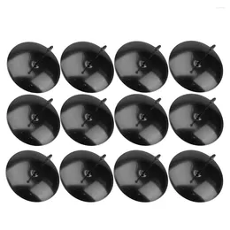 Candle Holders 12Pcs Black Wreaths Glass Taper Holder Cake Fixator Clip Iron