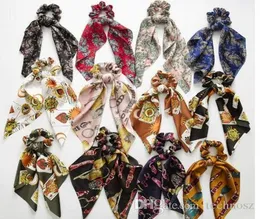 2021 Hela kvinnor Elegant Velvet Solid Elastic Hair Bands Ponytail Holder Scrunchies Bind Hår Rummiband Pannband Lady Hair AC7070440