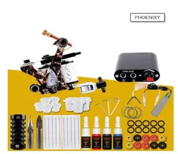 Tattoo Machine Set Kit Professional Tattoo Kit 20 cores Conjunto de pigmentos de pigmentos Kits de tatuagem para iniciantes de maquiagem Kit2350491