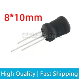 10pcs 3 Pin Ferrite Coil I Shaped Alarm Buzzer Boost Booster Step Up Inductor Inductance Choke Filter Drum Core Radial