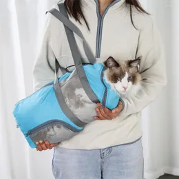 猫キャリア屋外キャリアバッグヘルスケアグルーミングメッシュ拘束ネイルトリミングペットチェック獣医ツール