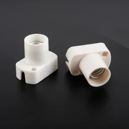 Weiße Mini-Schraubenschwerbe-Basis E12 E14 E17 Stützlampenhalter Hellbirne Sockelhalter Adapter 100-250 V AC