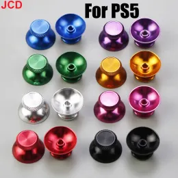 JCD 1PAIR = 2PCS Aluminiowy metalowy analogowy joystick kciuk patyczany czapkę do PS5 kontrolera Gamepad Caps Humbstick Akcesoria