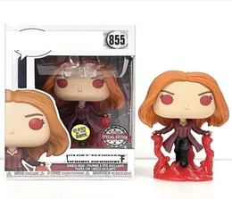 Figuras Wanda Vision Figura em torno do filme e televisão Scarlet Witch Luminous #8551681541