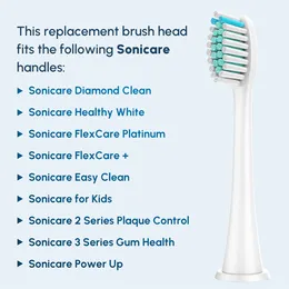 Замена головок зубных щетков, совместимая с Philips Sonicare Electric Toothbrush Professional Brush Heads Refill 4100 5100 6100