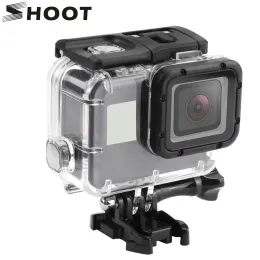 Cameras SHOOT 40M Underwater Waterproof Case for GoPro Hero 5/6/7 Black Go Pro Hero 6/7 Sport Camera Diving protective Housing Accessory