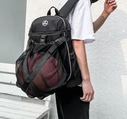 Сумки на открытом воздухе 30x45x10см спортивные спортивные баскетбольные рюкзаки для подростков для подростков футбольный бал Ball Pack Bag Bag Football Net2657092