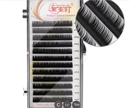 Volumen natürlicher Wimpernverlängerung falsche Wimpern Individuelle Wimpern Make-up-Werkzeug Korea Faser 4 Tabletts B CCURL 8-15 mm x2011785416