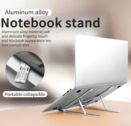 Portatili per laptop regolabile in alluminio portatile per laptop portatile per notebook macBook per la staffa di sollevamento del raffreddamento non slip9802443