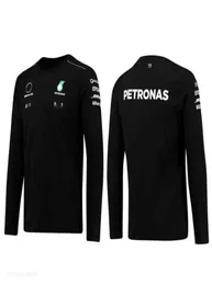 Petronas Sweatshirts Tişörtler Mercedes amg bir yarış erkek kadınlar rahat uzun kollu tişört Benz Lewis Hamilton Takım Giysileri DKC43517185