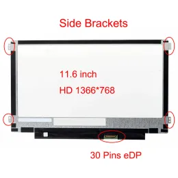 Skärm 11.6 "Ersättning för HP 7265NGW HD 1366x768 EDP 30 PINS LED -skärm LCD -skärmmatris för testad bärbar dator