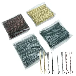 50-150pcs 5cm Wave Bobby Pin Alloy Gold Black Hairpins Clip Clip Clip Barrette for Wedder Bride Women Girls Hairstyles Tool