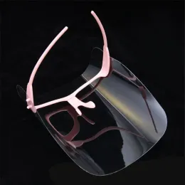 1pc Face Shield Protective Face Maske Anti-Splash-Staub-Anti-Droplet Transparent Full Face Deckmale Männer Frauen Sicherheit Visor Hut