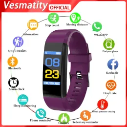 Braccialetti C5S Bracciale Smart Sports Pagnstrometro Orologio Fitness Running Tracker Rafforte Bracciale intelligente per iPhone Xiaomi Huawei