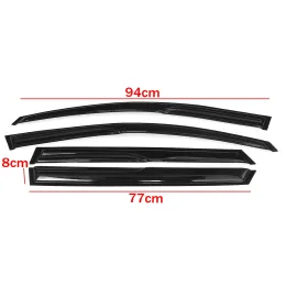 4PCS Car Side Window Wind Visor Guard Vent Deflectors Tinted Shied Door Visor Awnings Shelters For Kia For Sorento 2011-2020