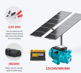 Przenośna pompa zanurzająca DC wiru wirująca samozwańcza pompa 12V/24 V/48V Wysoka litera solarna pompa wodna