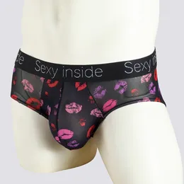 Underpants Mens Sexy Briefs a bassa ascesa Custa di rigonfiamento che migliora le foglie a foglie di logne senza cuciture biancheria intima