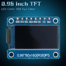 TFT Display 0,96 / 1,3 1,44 tum IPS 7P SPI HD 65K Fullfärg LCD -modul ST7735 Drive IC 80*160 (inte OLED) för Arduino