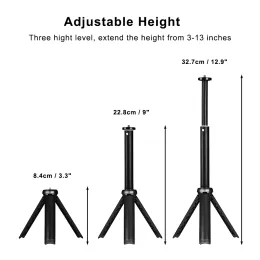 Tripés LuxCeo portátil pequeno mini tripé Stand mesa de tripé fotografia stand para câmera de vídeo anel de luz LUZ LUXCEO P200 Q508A