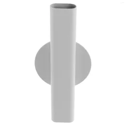 Vases Flower Pots Wall Arrangement Mounted Mini Tube Metal Vase Vessel Holder Decoration White