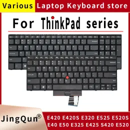 لوحات المفاتيح الأمريكية لوحة مفاتيح الكمبيوتر المحمول لـ Lenovo ThinkPad E40 E50 E420 E420S E320 E325 E425 S420 E520 E525 E520S لوحة مفاتيح اللغة الإنجليزية
