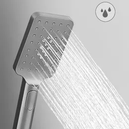Szare cyfrowe zestawy prysznicowe łazienki fantazyjne kran wanna termostatyczny łazienka prysznic mosiężna mosiężna mosiężna deszcz