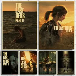 레트로 클래식 핫 게임 The Last of Us 포스터와 인쇄 벽 예술 사진 캔버스 그림 빈티지 룸 바 카페 장식 선물