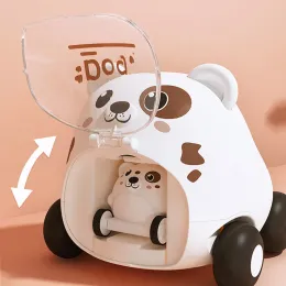 Billeksaker för baby pojkar interaktiva för katapult bilbjörn hund tiger montessori barn utbildningsbarn födelsedagspresent hobby