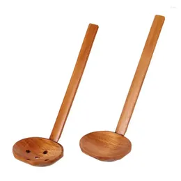 Łyżki drewniana zupa łyżka gadżety kuchenne gadżety żółwia Tekstura 22 cm Wygodne akcesoria ręczne Bamboo Uchwyt Kreatywny