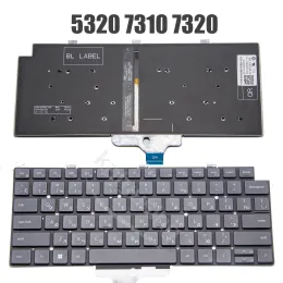 لوحات المفاتيح RUS US الأسبانية اللاتينية للمفاتيح لاتينية Dell Latitude 5320 7310 7320 مع الإضاءة الخلفية