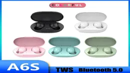 Беспроводные наушники Bluetooth 50 Спортивная гарнитура TWS A6S Blue Tooth Wearphons Ушники для наушников водонепроницаемые гарнитуры с микрофоном для смартфона2280228