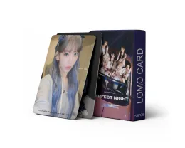 55st/Set Kpop Le Sserafim Lomo Cards Nytt album Kim Chaewon Photocards Card Poster Sticker Girl Group Fans Gifts Collection