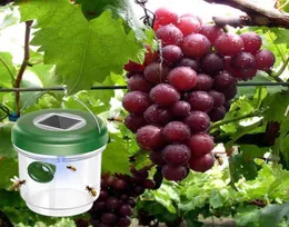 Trappola per vespe catcher trappola per mosca ad alimentazione solare con esterno con luce a led ultravioletta impermeabile per le api giacche gialle Hornetsbackyar9927005