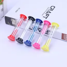 6Pcs Plastic Sandglass Sand Timer Hourglass Minutes Sand Clock Desktop Ornament Creative Kids Gift Home Kitchen Decoration