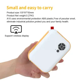 Per Xiaomi 10 Mini proiettore LED 1080p Film proyector portatile supportato, mirror cablato per iPhone Home Cinema compatibile