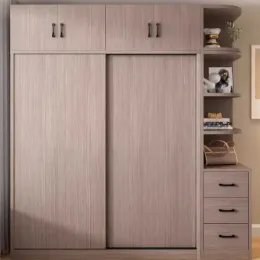 Drawer Nordic Wardrobe Children Clothes Girls Closet Storage Bedroom Closets Wooden Sliding Doors Ropero Armable Home Furniture
