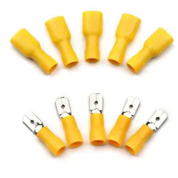 100/60/10pcs Female Male Spade Insulated Electrical Crimp Terminal Wire Connectors Wiring Cable Plug Cold Pressing Lug Terminals