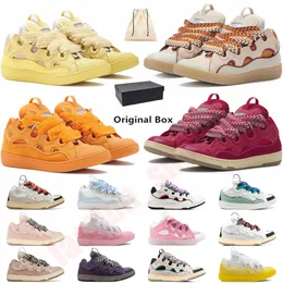 Scarpe designer Piattaforma femminile Nuova Arrivo in pelle Sneaker casual sneaker in rilievo nappa nappa a vite intrecciata a doppio rivestimento sport con box con scatola