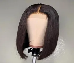 ISHOW 2x6 CHIUSA BOB parrucca brasiliana brasiliana Vergine Vergin Umana Parrucche pre -pizziche Swiss Lat Wig per donne Girls Tutte le età Natu5644829