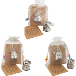 Blessing Bells Ciglia di auguri Gli amici sono angeli ornamenti angeli dalla tua parte Silver Bells Crafts Friends Loverhi