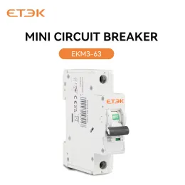 Mini Circuit Breaker AC MCB Kort överbelastningsskydd 35mm DIN Rail Mount 1p 6-63A 220V 230V 50/60Hz