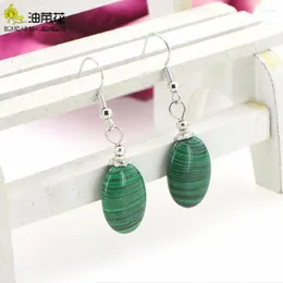 Dangle Küpeler Moda Charm 13 Renkler Doğal Taş 13x18mm Oval Kadın Kızlar Aksesuarları Noel Düğün Hediye Yapımı Desig