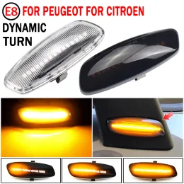 2pcs Dynamic Car Side Marker Light für Peugeot 207 308 3008 5008 RCZ Sequentielle LED -Blinker -Blinker -Leuchten