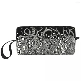 Aufbewahrungstaschen Custom Horror Monster Tentakel Cthulhu Reise Kosmetikbeutel für Frauen Make -up Toilettenorganisator Damen Beauty Dopp Kit