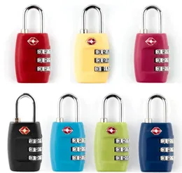 Neue TSA 3 -Ziffern -Code -Kombinationskombination Resetable Customs Locks Travel Locks Gepäck Vorhängeschloss Koffer High Security SN25598015022