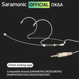 Mikrofoner Saramonic DK6A Double Earhook Headset Microphone Headworn Condenser Mic for Rode Sennheiser Sony Tascam Zoom Broadcast Tales