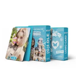 Kpop 55pcs/Set G-Idle Girl Group Альбом Альбом Периферийной плакат маленькая карта IAM Free-Ty HD Picture Lomo карта Gidle Song Yuki подарочная карта