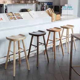 Modern Office Bar Stools Kitchen Home Luxury Bar Stool Design Nordic Wood Leisure Time Cadeiras De Jantar Leisure Time